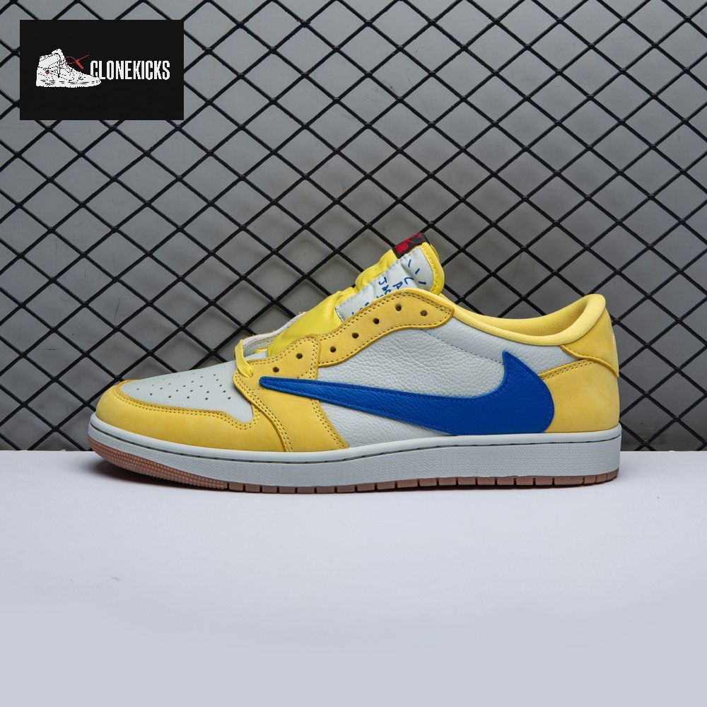 Jordan 1 Retro Low OG SP Travis Scott Canary DZ4137-700 Unisex - Image 11