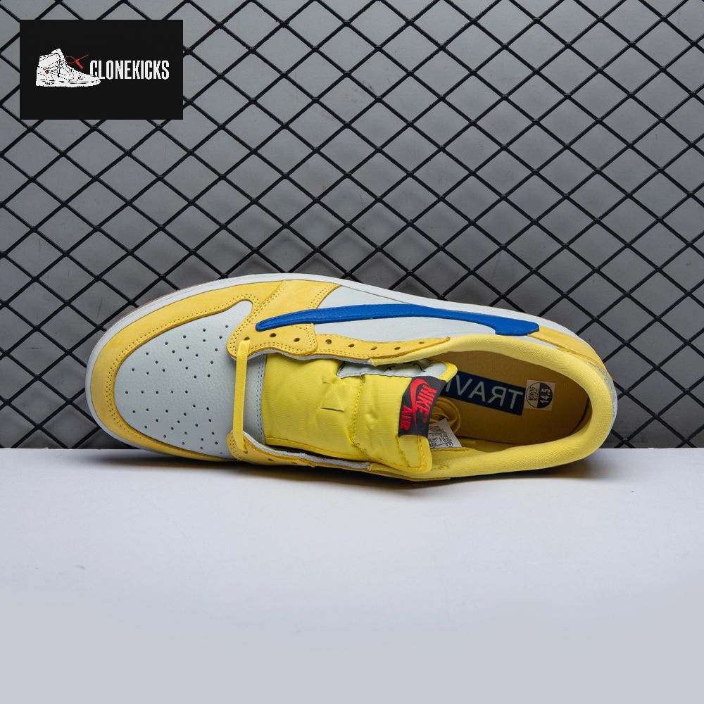 Jordan 1 Retro Low OG SP Travis Scott Canary DZ4137-700 Unisex - Image 14