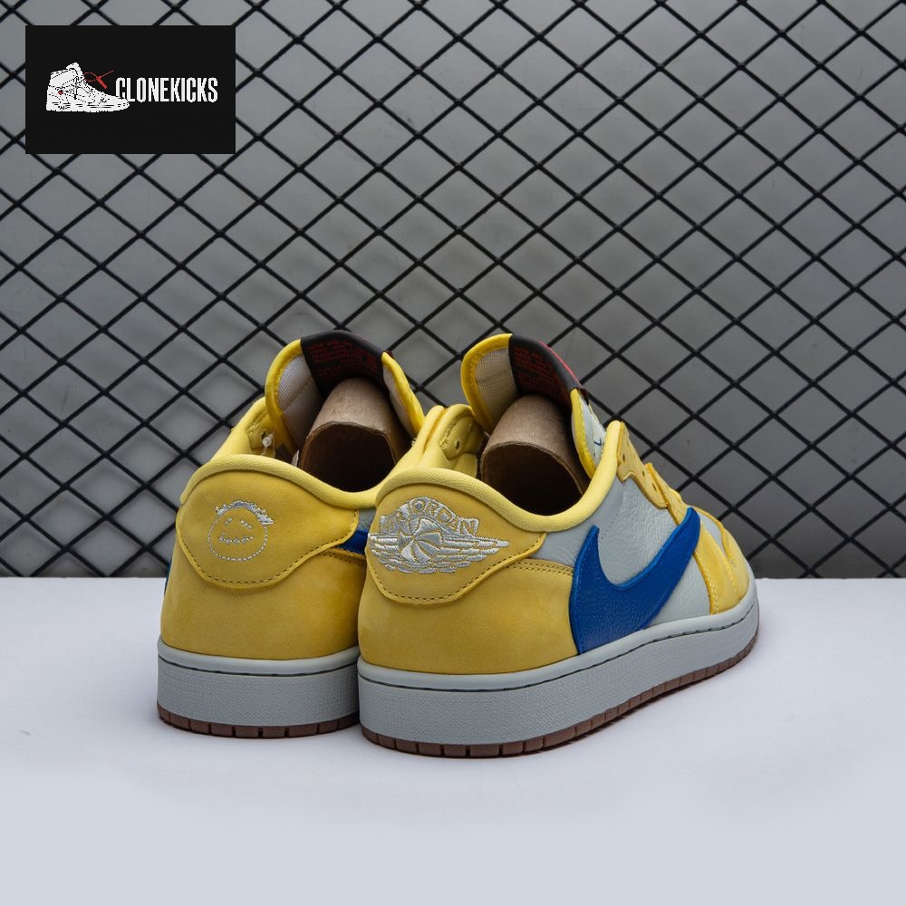Jordan 1 Retro Low OG SP Travis Scott Canary DZ4137-700 Unisex - Image 15