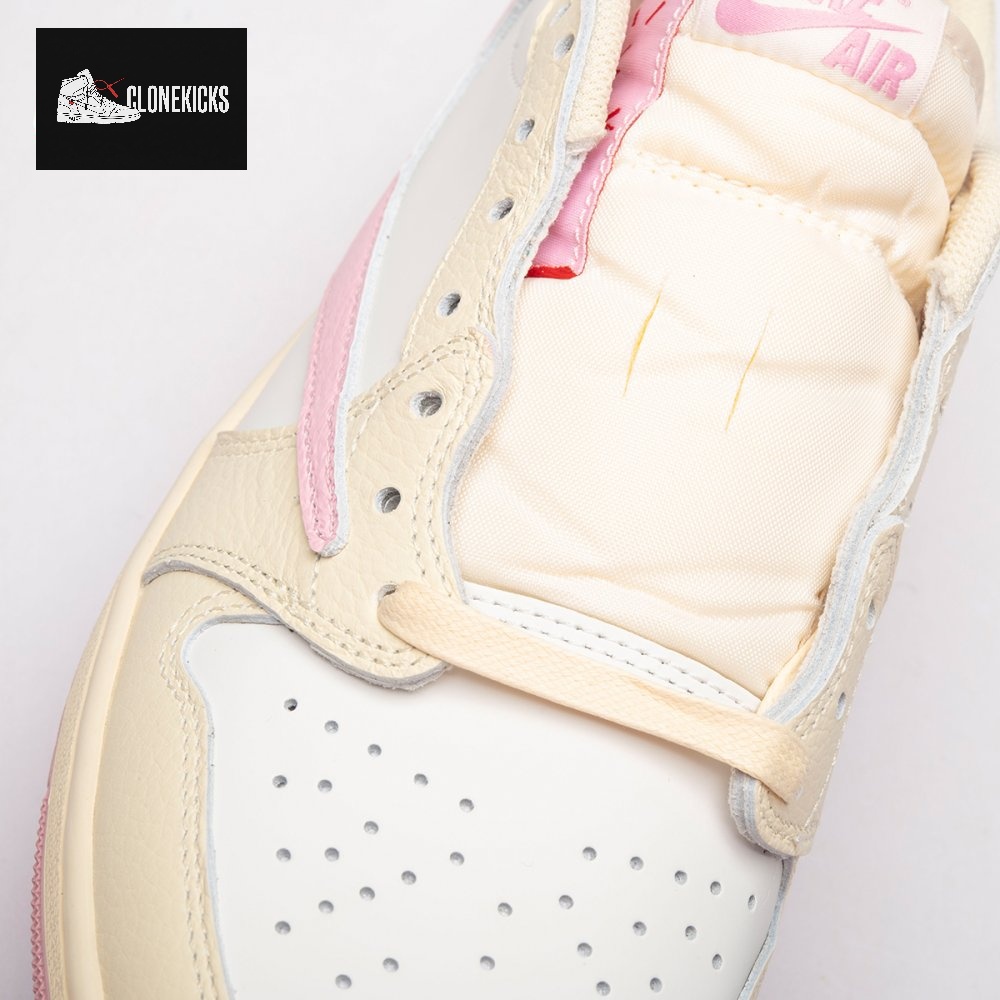 Jordan 1 Retro Low OG SP Travis Scott Shy Pink IQ7604-100 Unisex - Image 2