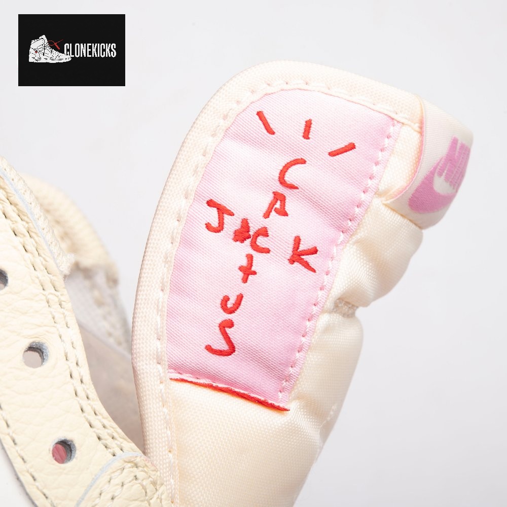 Jordan 1 Retro Low OG SP Travis Scott Shy Pink IQ7604-100 Unisex - Image 4