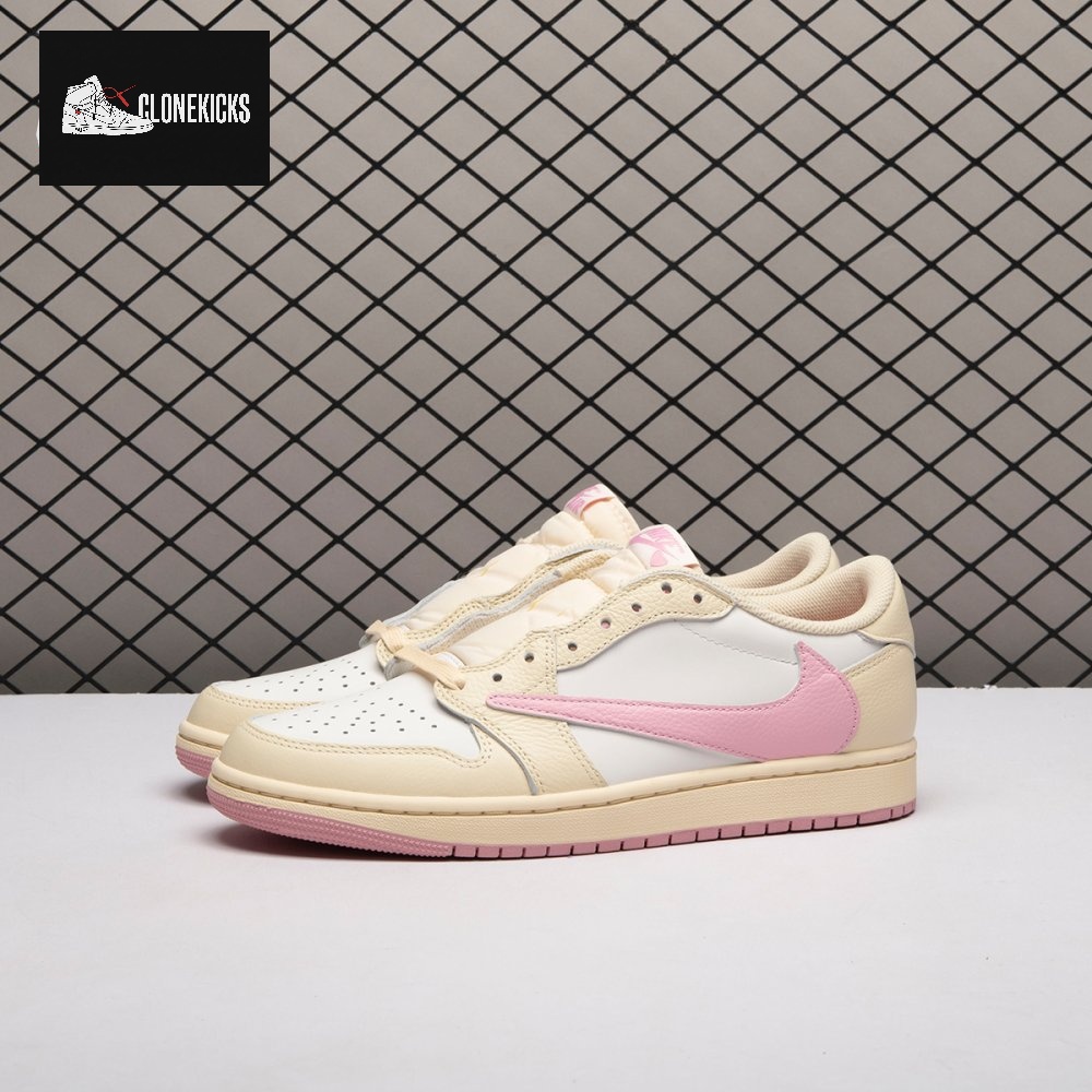 Jordan 1 Retro Low OG SP Travis Scott Shy Pink IQ7604-100 Unisex - Image 7