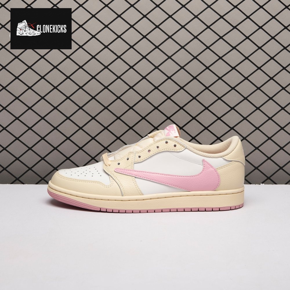 Jordan 1 Retro Low OG SP Travis Scott Shy Pink IQ7604-100 Unisex - Image 9
