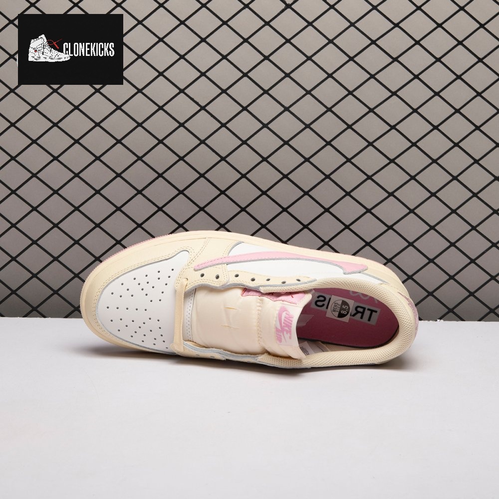 Jordan 1 Retro Low OG SP Travis Scott Shy Pink IQ7604-100 Unisex - Image 12