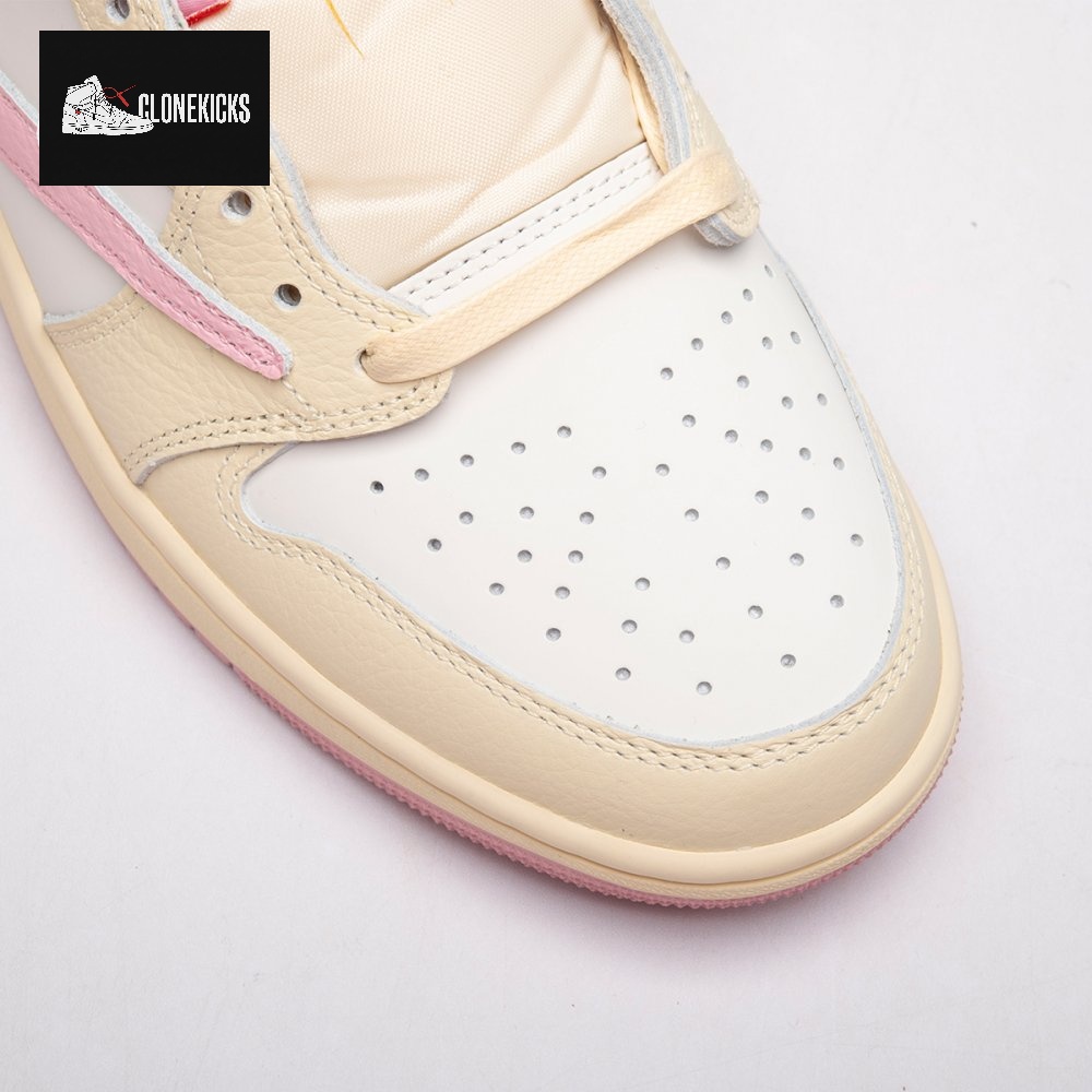 Jordan 1 Retro Low OG SP Travis Scott Shy Pink IQ7604-100 Unisex - Image 14