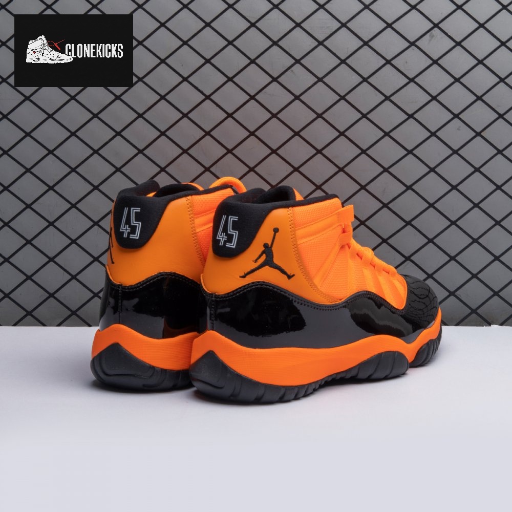 Jordan 11 Retro Black Orange CT8012-800 Men's - Image 12