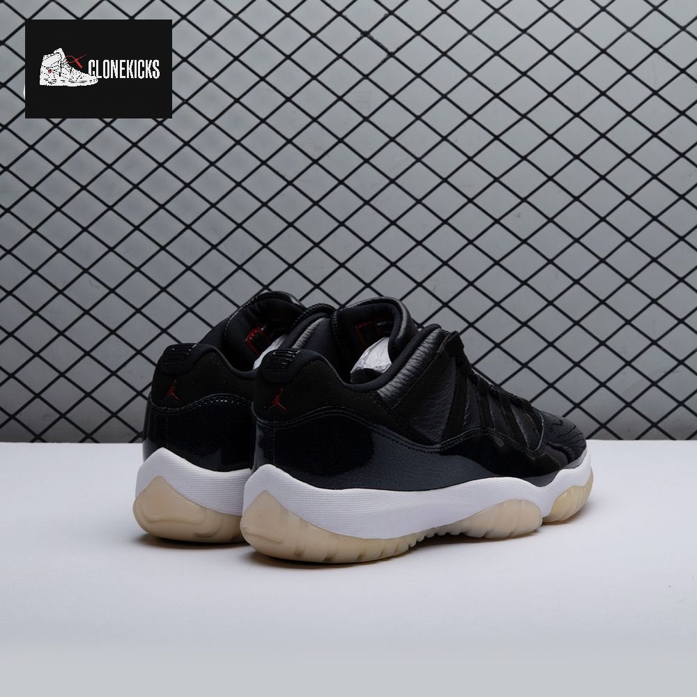 Jordan 11 Retro Low 72-10 AV2187-001 Men's - Image 12