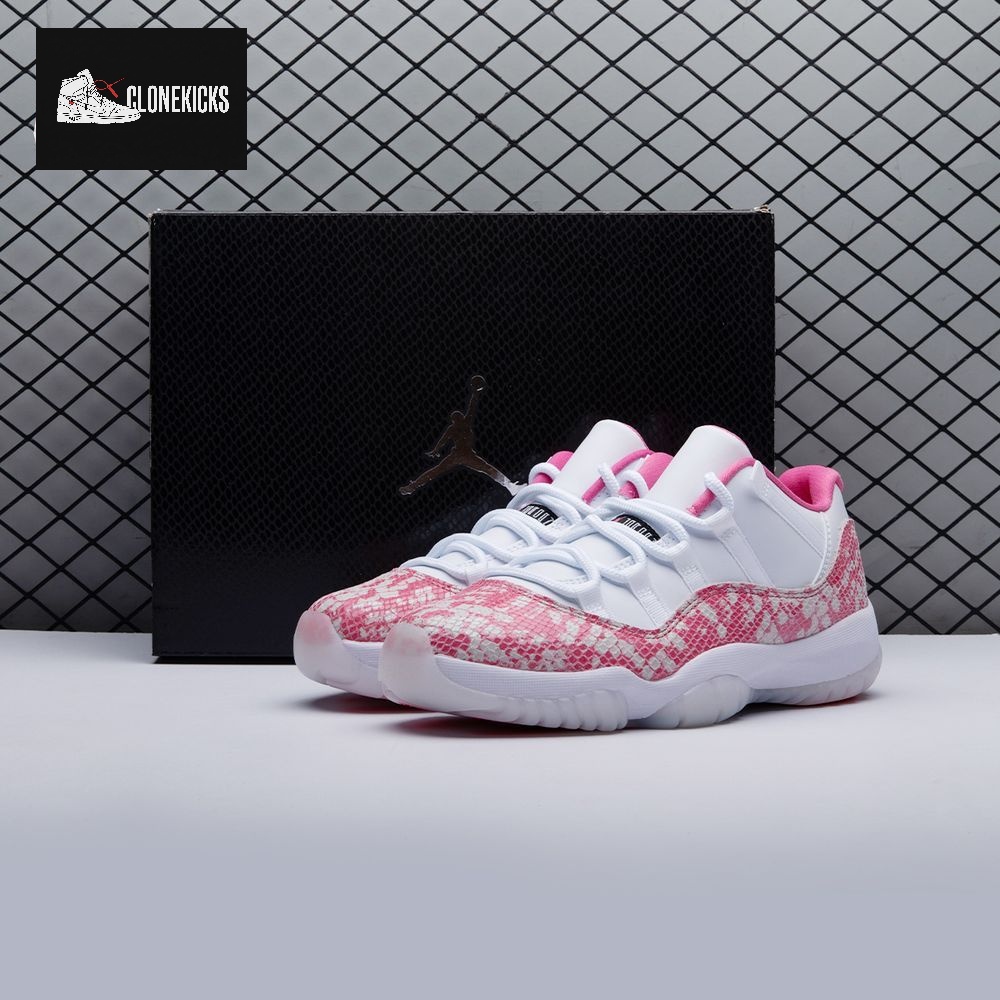 Jordan 11 Retro Low Pink Snakeskin 2019 AH7860-106 Unisex