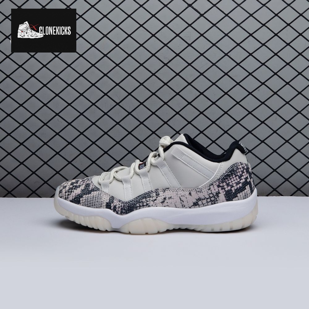 Jordan 11 Retro Low Snake Light Bone CD6846-002 Unisex - Image 9