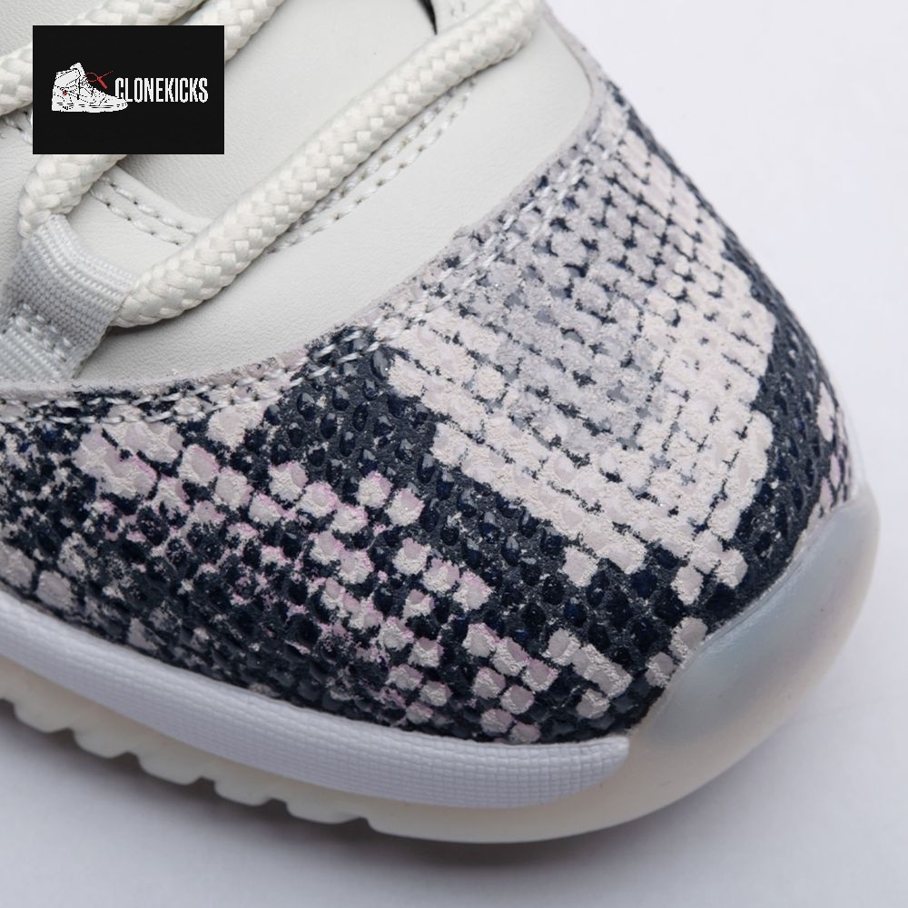 Jordan 11 Retro Low Snake Light Bone CD6846-002 Unisex - Image 14
