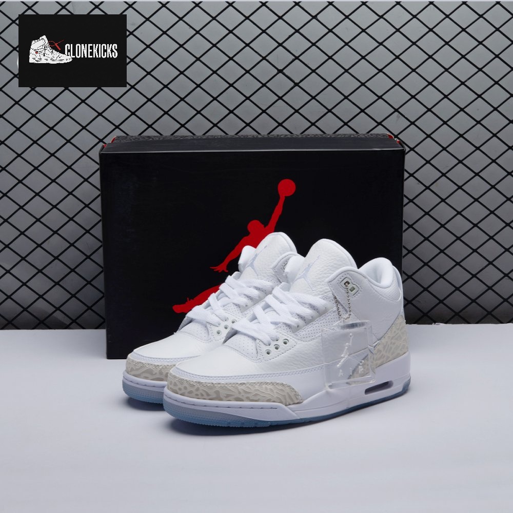 Jordan 3 Retro Pure White 136064-111 Unisex