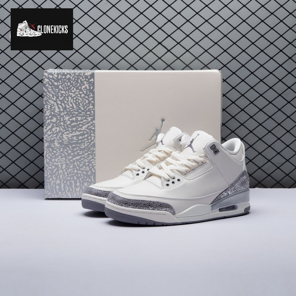 Jordan 3 Retro Sail Cement Grey CK9246-100 Unisex