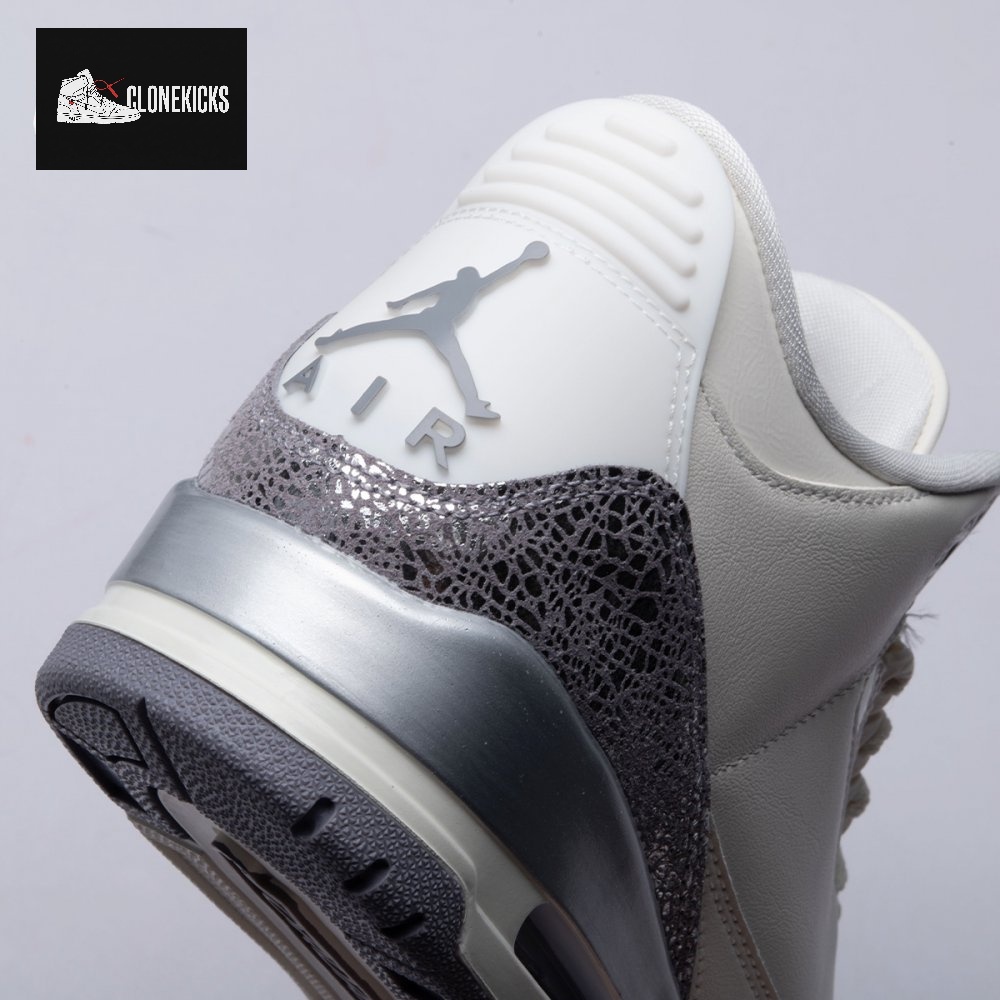 Jordan 3 Retro Sail Cement Grey CK9246-100 Unisex - Image 3
