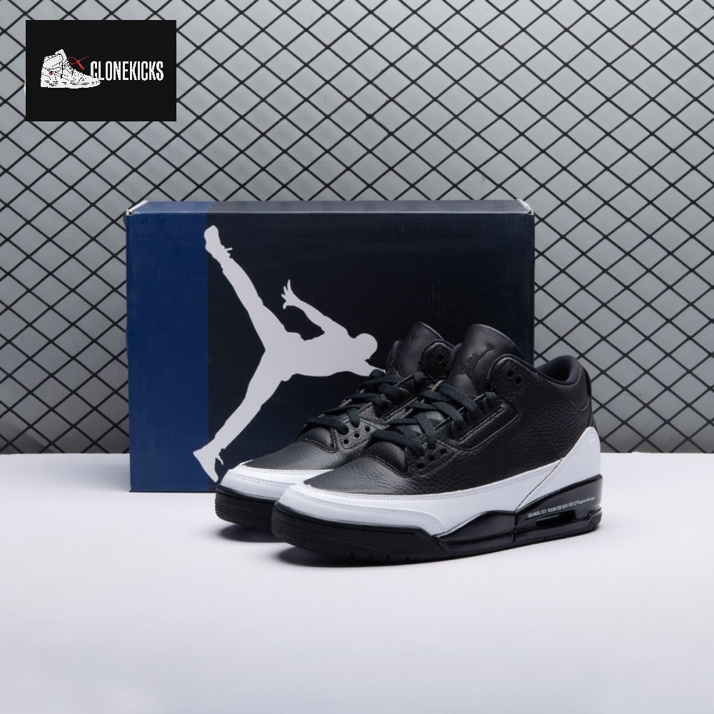 Jordan 3 x Fragment Design Black White DA3595 001 Men's
