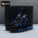 Jordan 4 Retro Black Blue Unisex