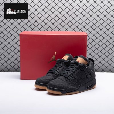 Jordan 4 Retro Levis Black Men's