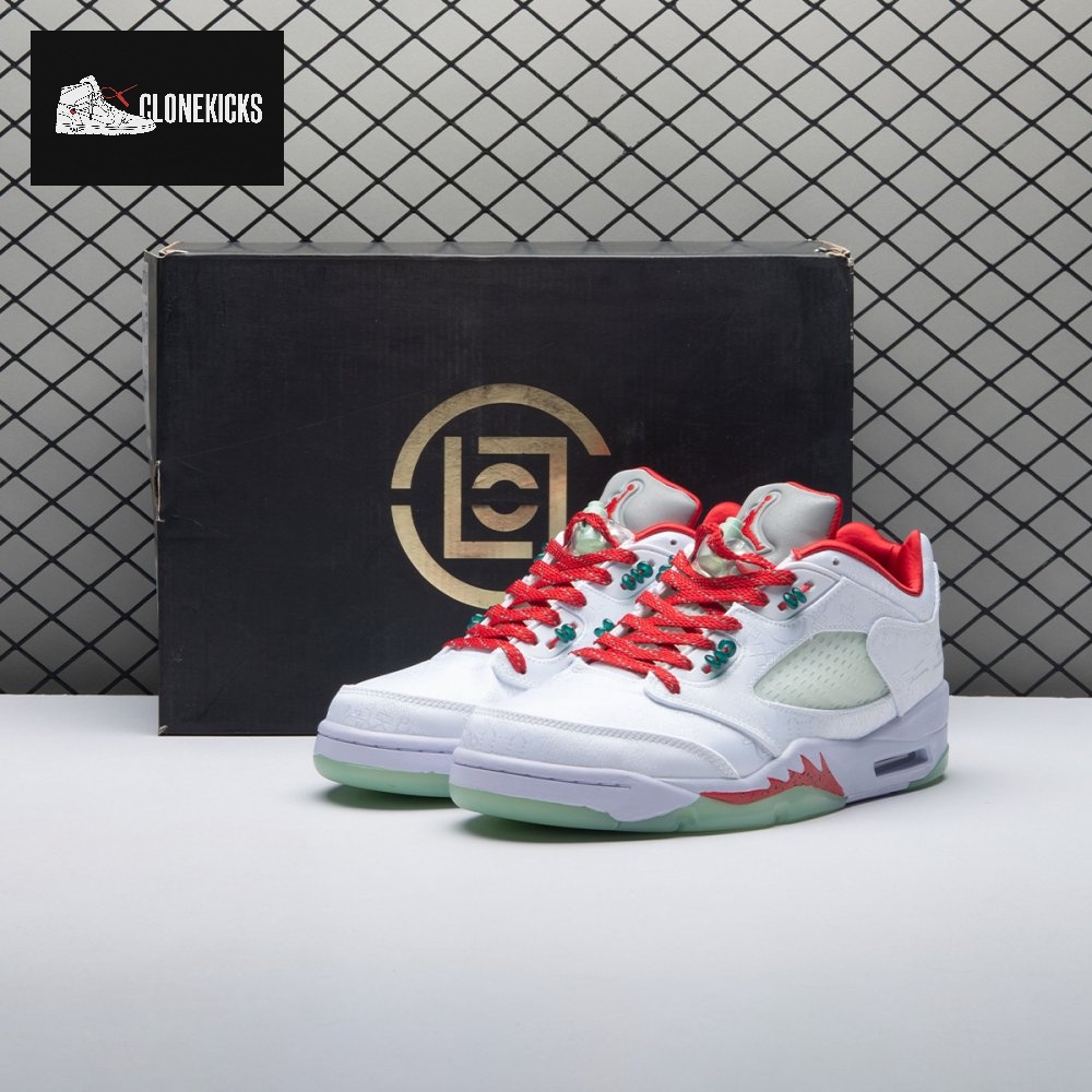 Jordan 5 Retro Low CLOT White Silk 20th Anniversary 1551183 Unisex