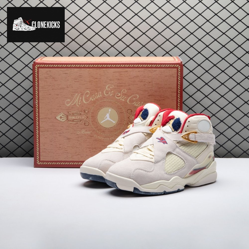Jordan 8 Retro SP SoleFly Mi Casa Es Su Casa FJ2850-107 Men's