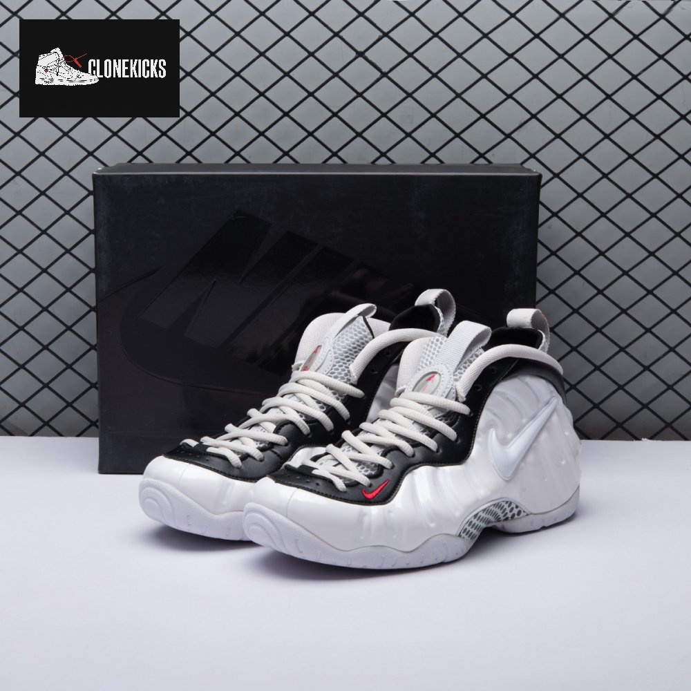 Nike Air Foamposite Pro White Black University Red 624041-103 Men's