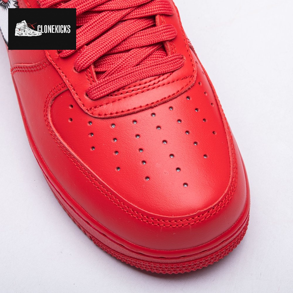 Nike Air Force 1 Low Off-White Red Unisex - Image 14