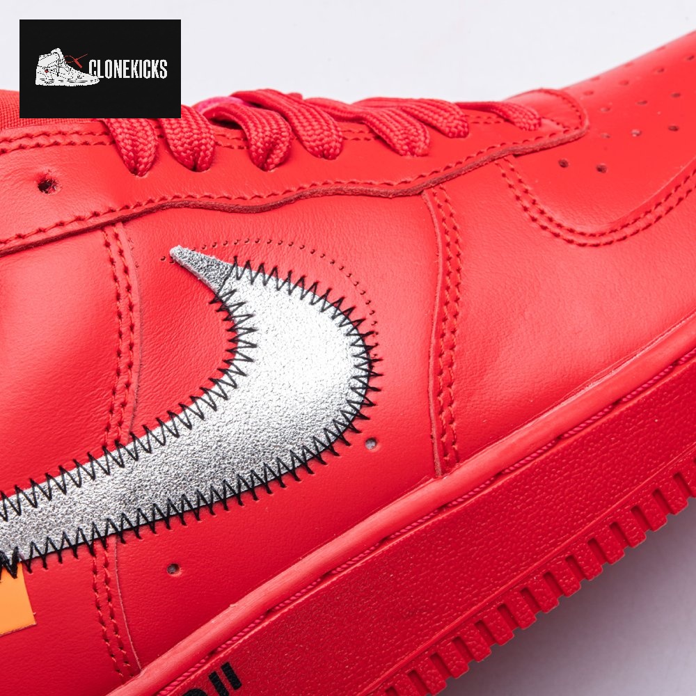Nike Air Force 1 Low Off-White Red Unisex - Image 15