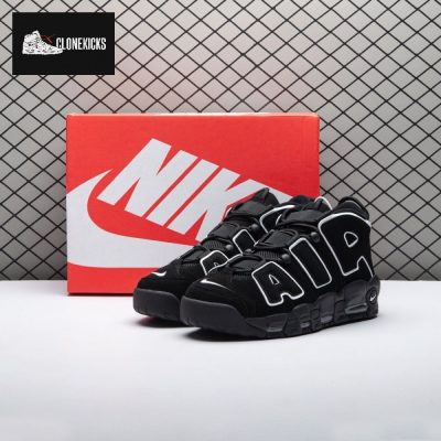 Nike Air More Uptempo Black White 414962-002 Unisex