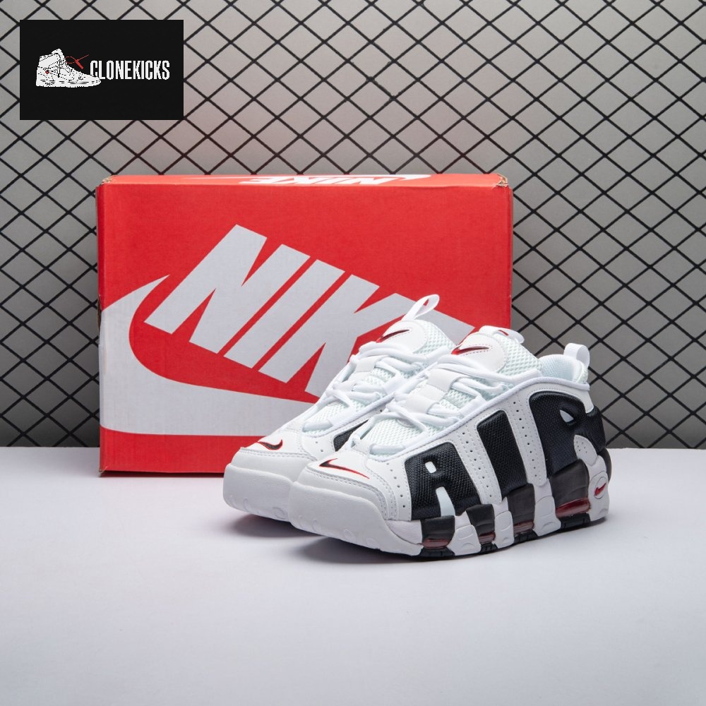 Nike Air More Uptempo Low White Black FZ3055-105 Unnisex