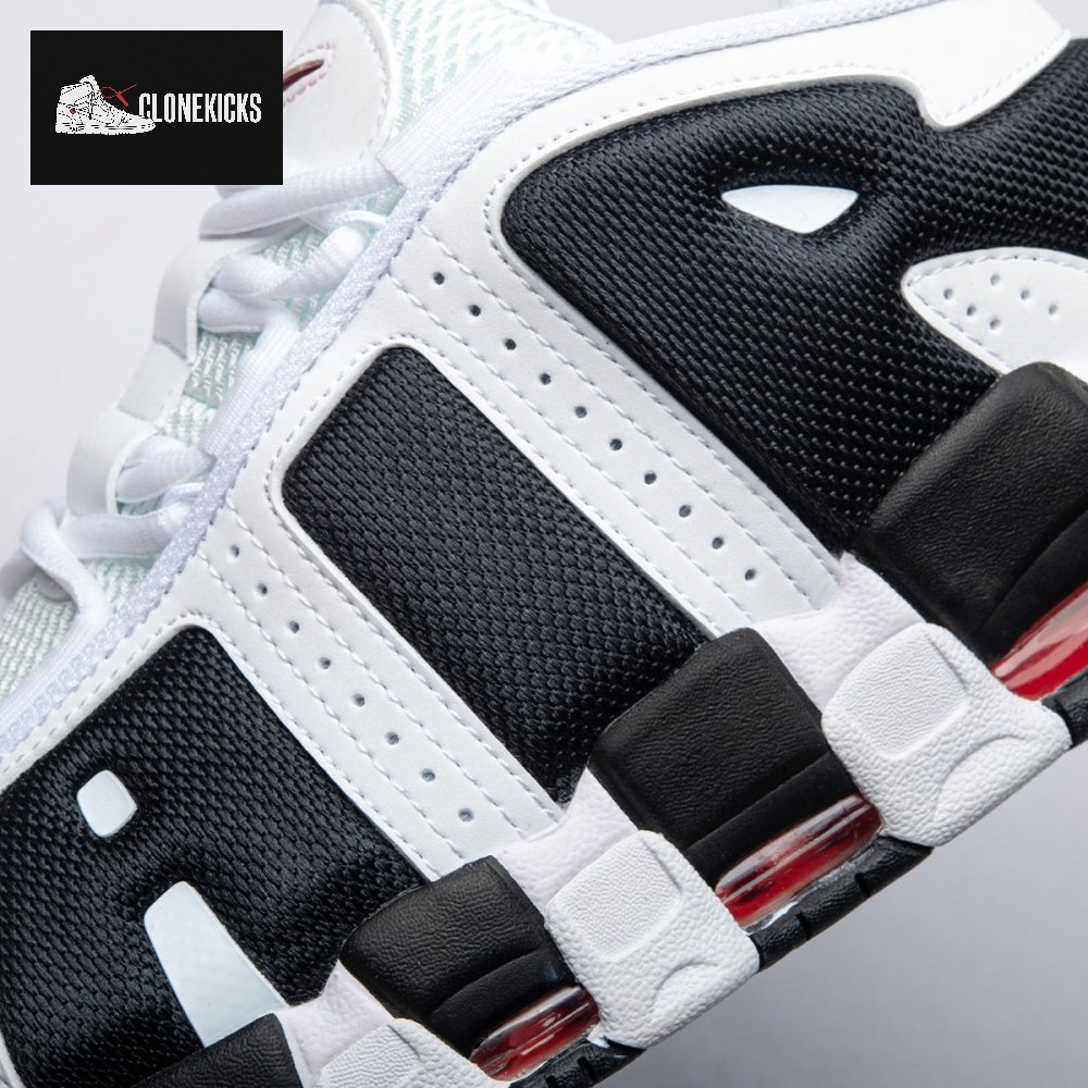 Nike Air More Uptempo Low White Black FZ3055-105 Unnisex - Image 4