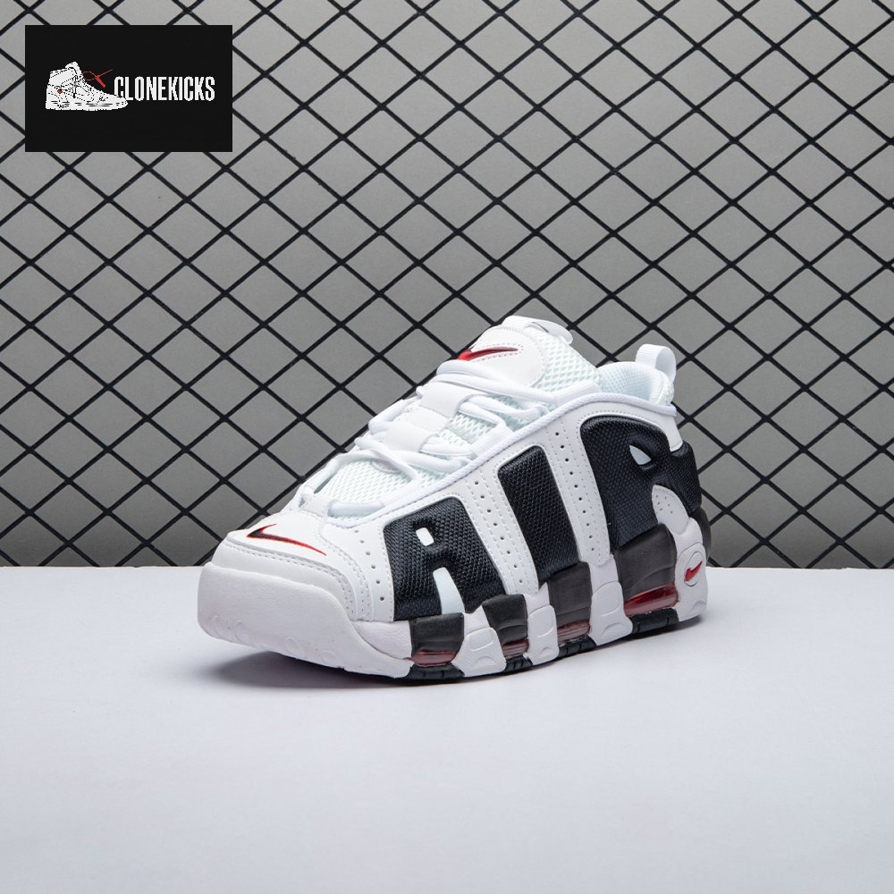 Nike Air More Uptempo Low White Black FZ3055-105 Unnisex - Image 9