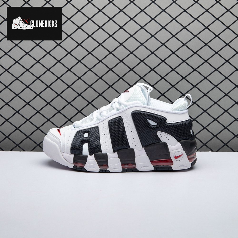Nike Air More Uptempo Low White Black FZ3055-105 Unnisex - Image 10