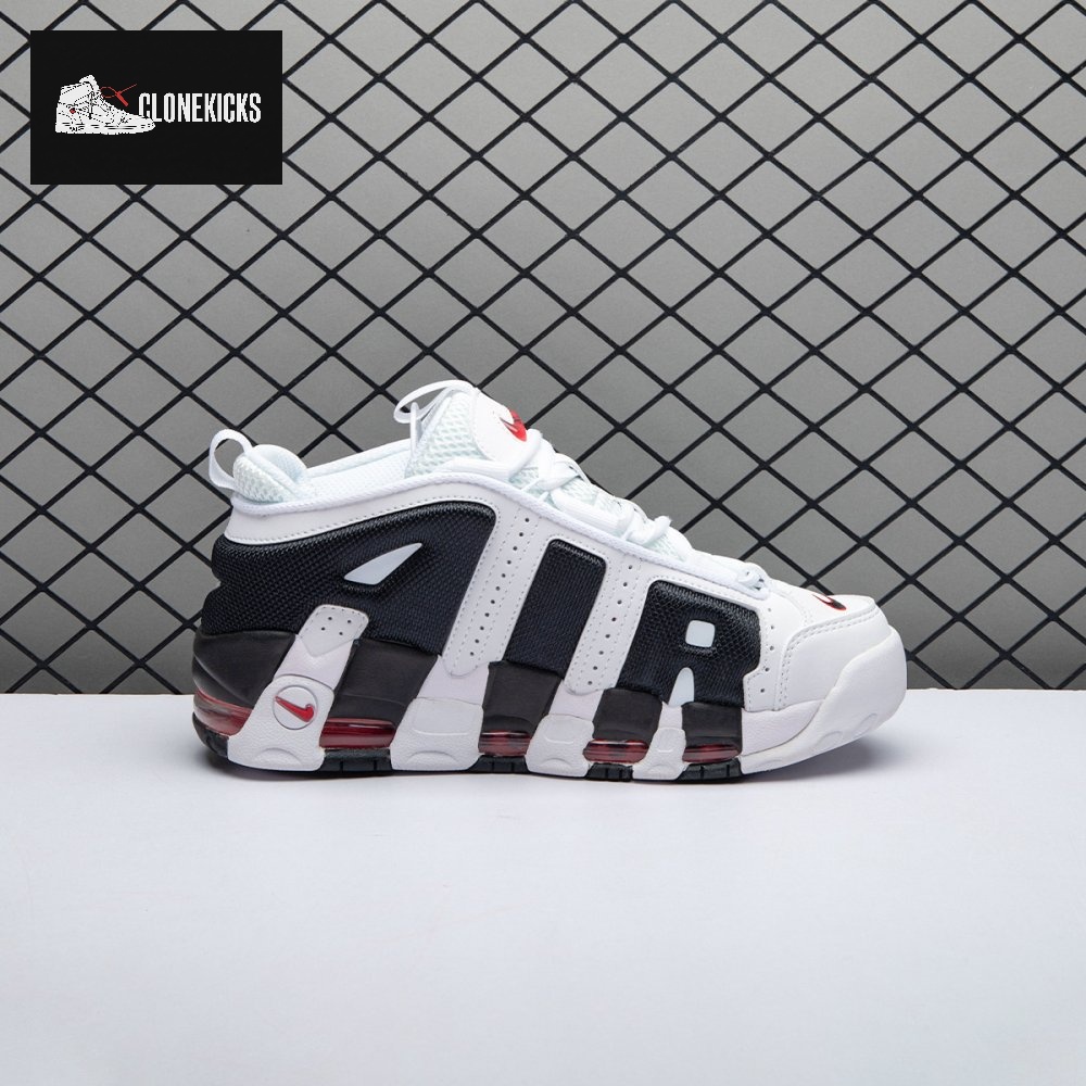 Nike Air More Uptempo Low White Black FZ3055-105 Unnisex - Image 11