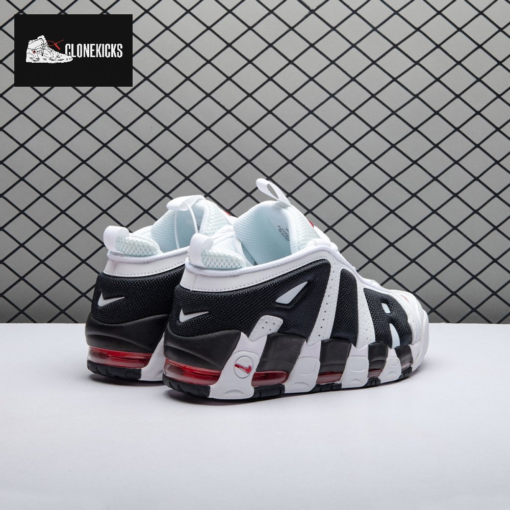 Nike Air More Uptempo Low White Black FZ3055-105 Unnisex - Image 14