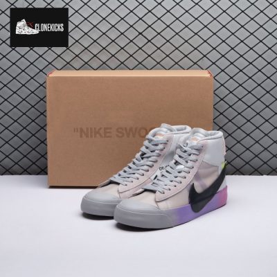 Nike Blazer Mid Off-White Wolf Grey Serena Queen AA3832-002 Unisex