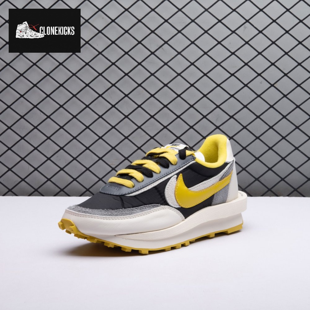 Nike LD Waffle Undercover Black Bright Citron DJ4877-001 Unisex - Image 6