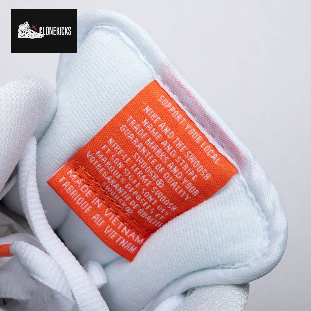 Nike SB Dunk Low Orange Label White Black Unisex - Image 3