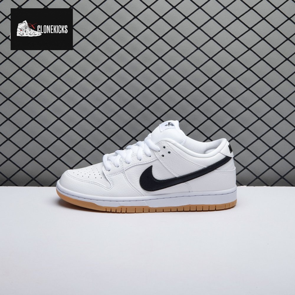 Nike SB Dunk Low Orange Label White Black Unisex - Image 10