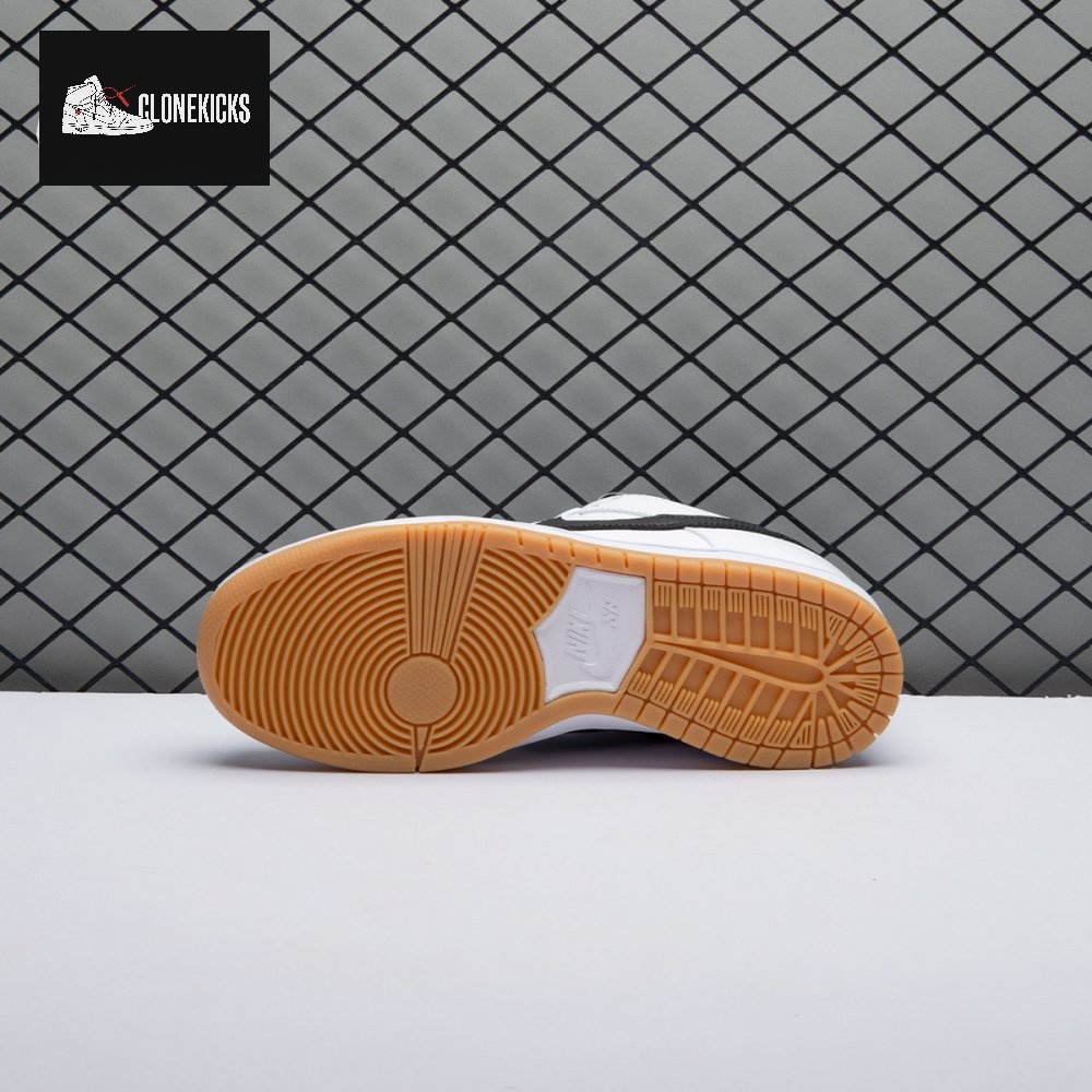 Nike SB Dunk Low Orange Label White Black Unisex - Image 12