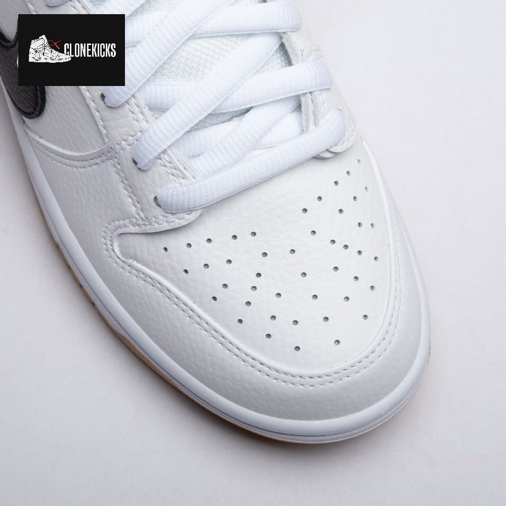 Nike SB Dunk Low Orange Label White Black Unisex - Image 15