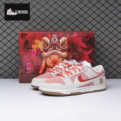 Nike SB Dunk Low SE 85 Double Swoosh Sail Red Pink DO9457-110 Women's