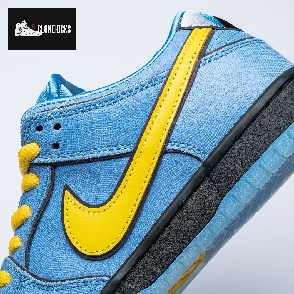 Nike SB Dunk Powerpuff Girls x Nike SB Dunk Low Bubbles Blue Chill FZ8320-400 Unisex - Image 4