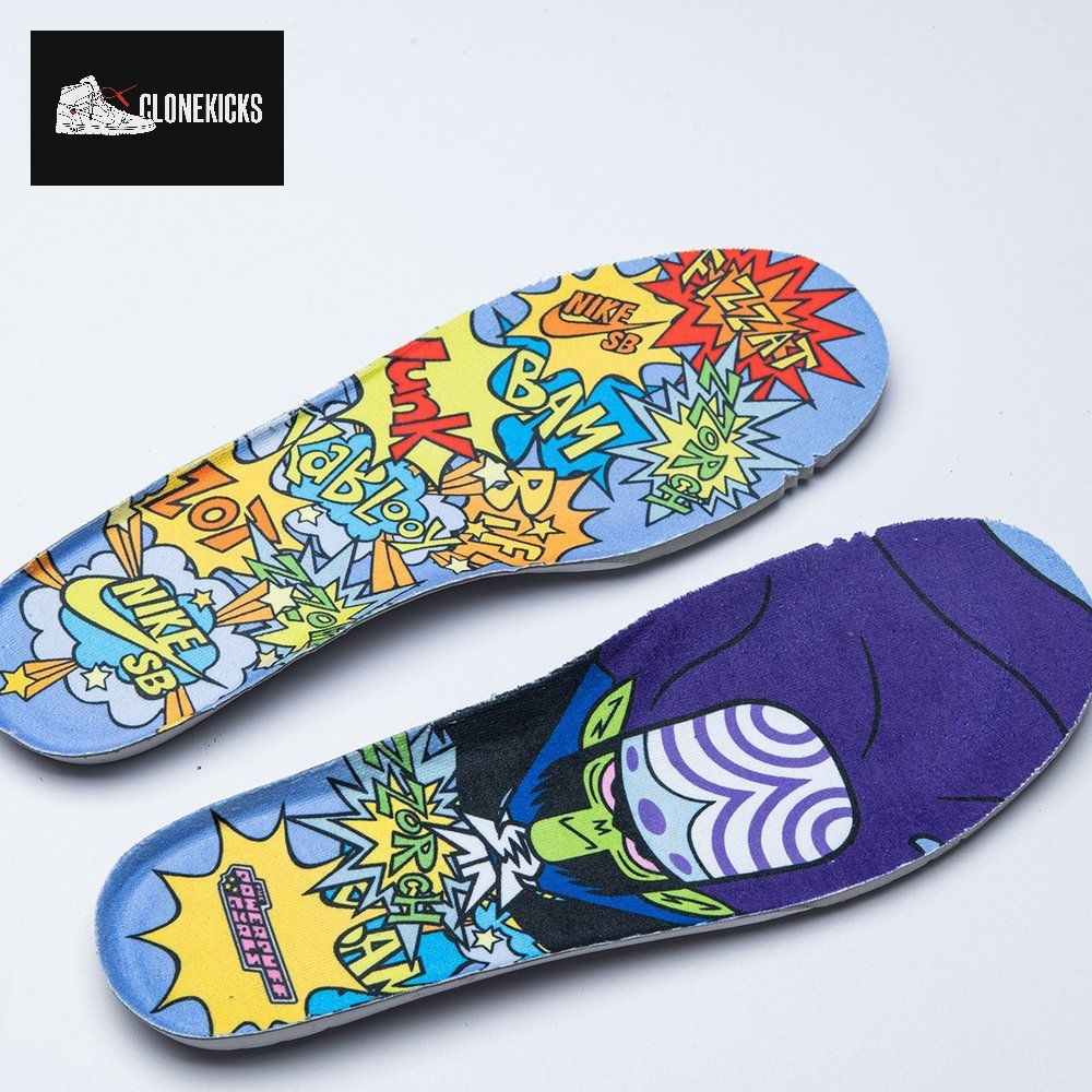 Nike SB Dunk Powerpuff Girls x Nike SB Dunk Low Bubbles Blue Chill FZ8320-400 Unisex - Image 10