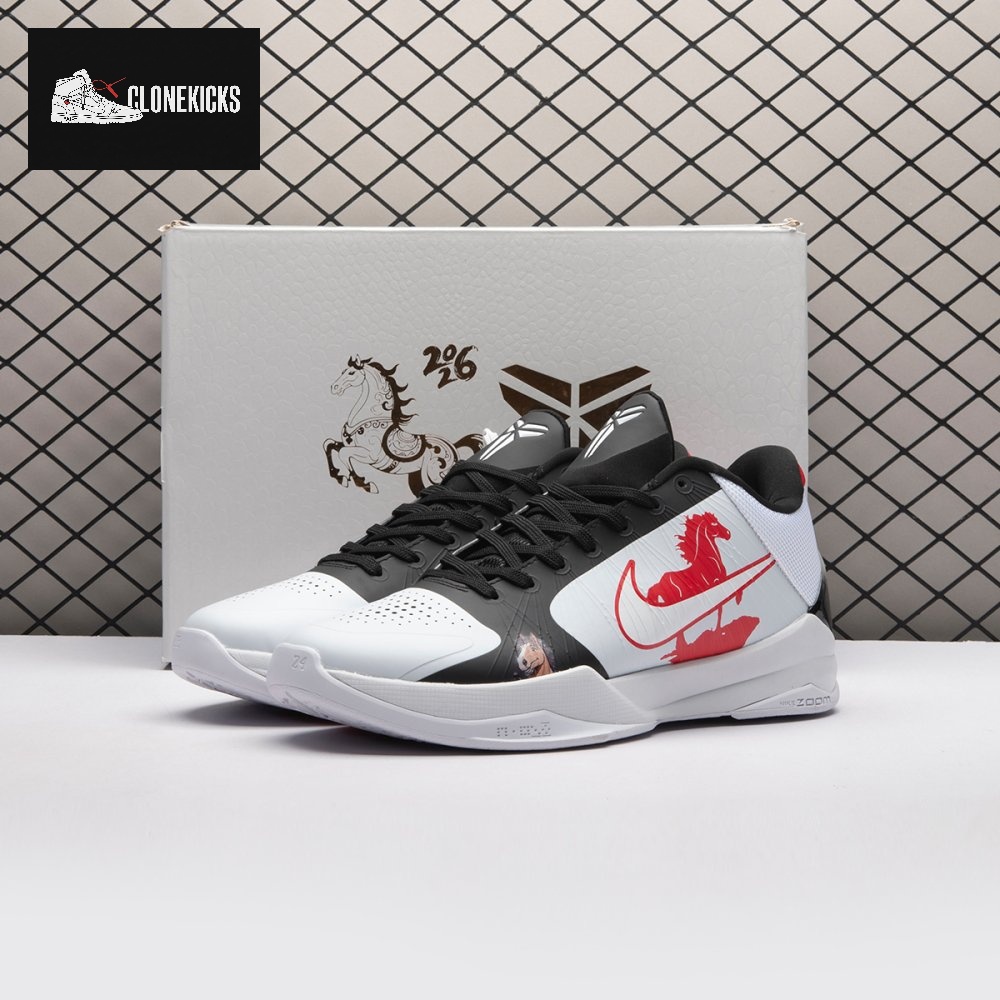 Nike Zoom Kobe 5 Protro White Black Men's