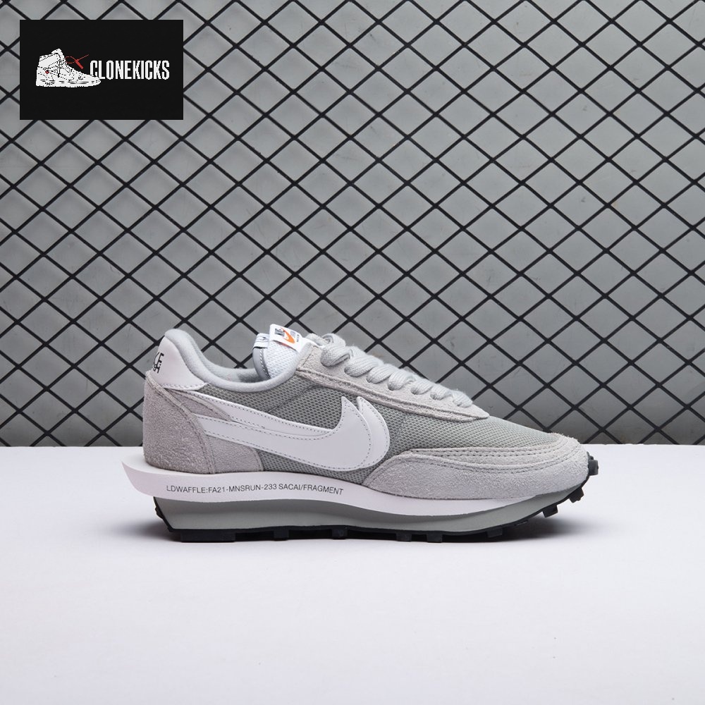 Nike x LDV Waffle Light Smoke Grey Unisex - Image 11