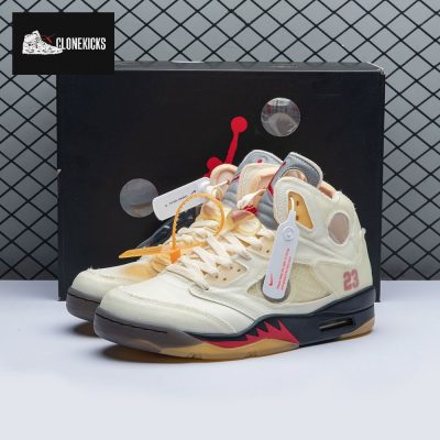OFF-WHITE x Air Jordan 5 Sail Men's