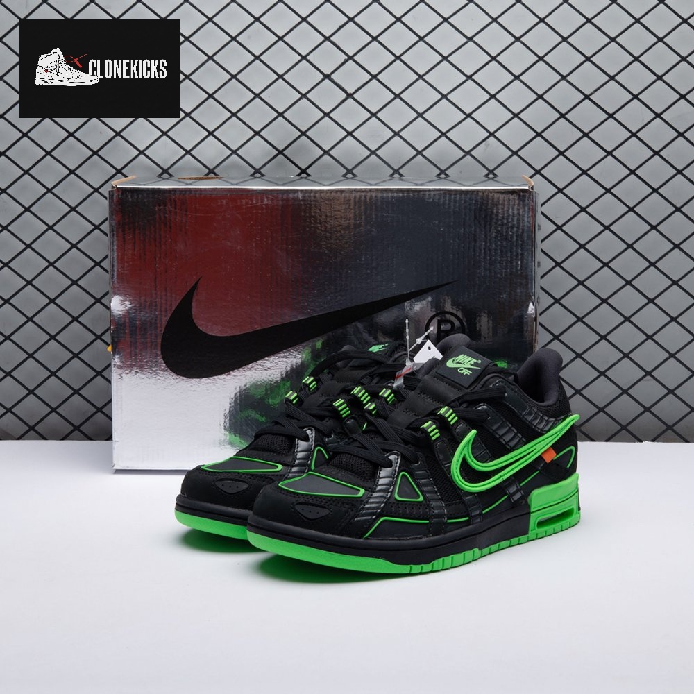 Off-White x Air Rubber Dunk Green Strike Men's
