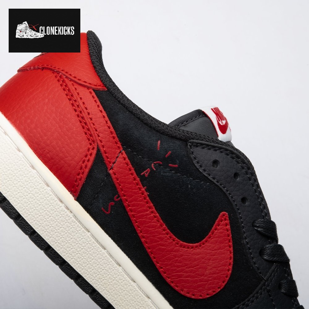 Travis Scott x Air Jordan 1 Low Bred Unisex - Image 3