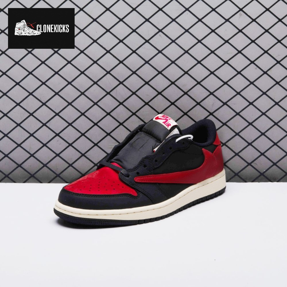 Travis Scott x Air Jordan 1 Low Bred Unisex - Image 6
