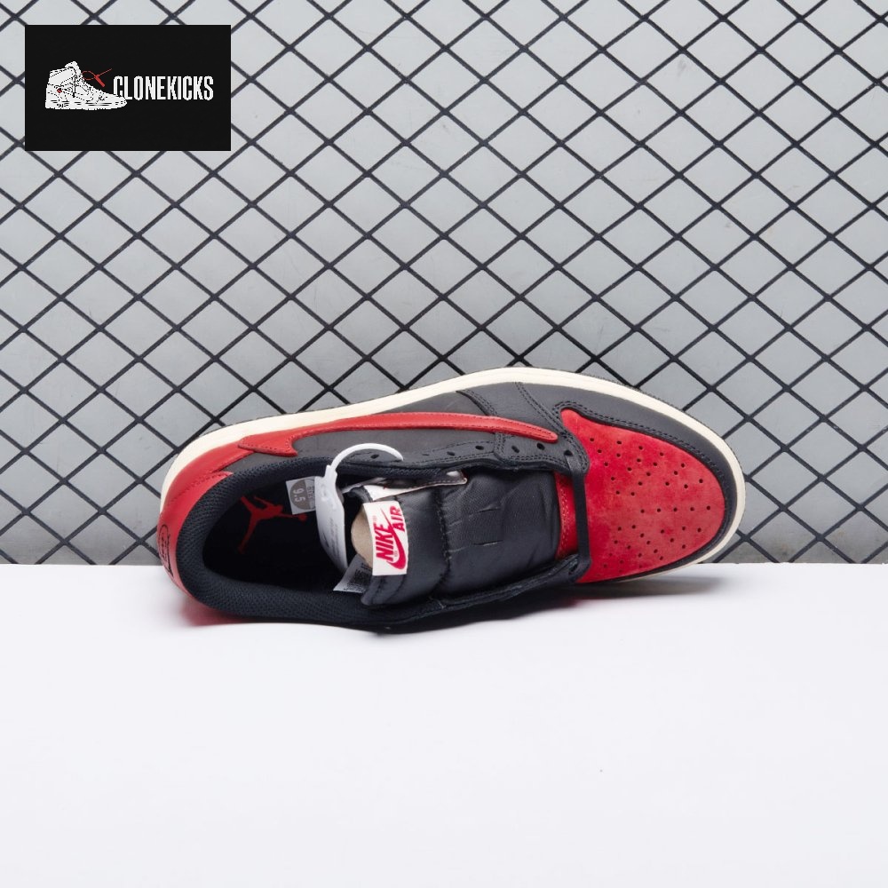 Travis Scott x Air Jordan 1 Low Bred Unisex - Image 8