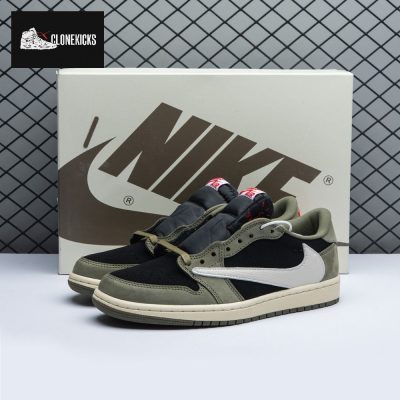 Travis Scott x Air Jordan 1 Low OG Black Olive DM7866-001 Unisex