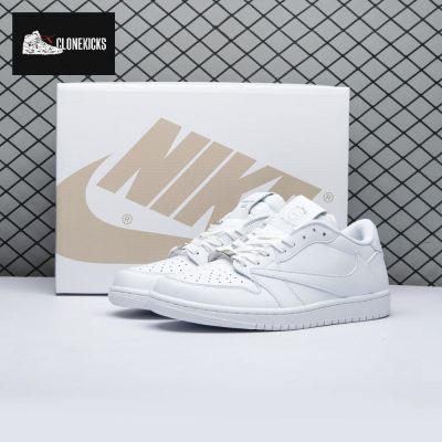 Travis Scott x Air Jordan 1 Low Triple White DM7866 292 Unisex